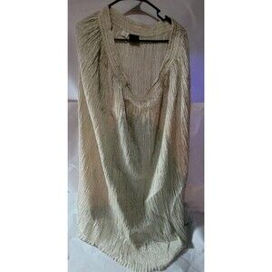 Vintage Venus Off- White Maxi Skirt Elastic Waist Size L.